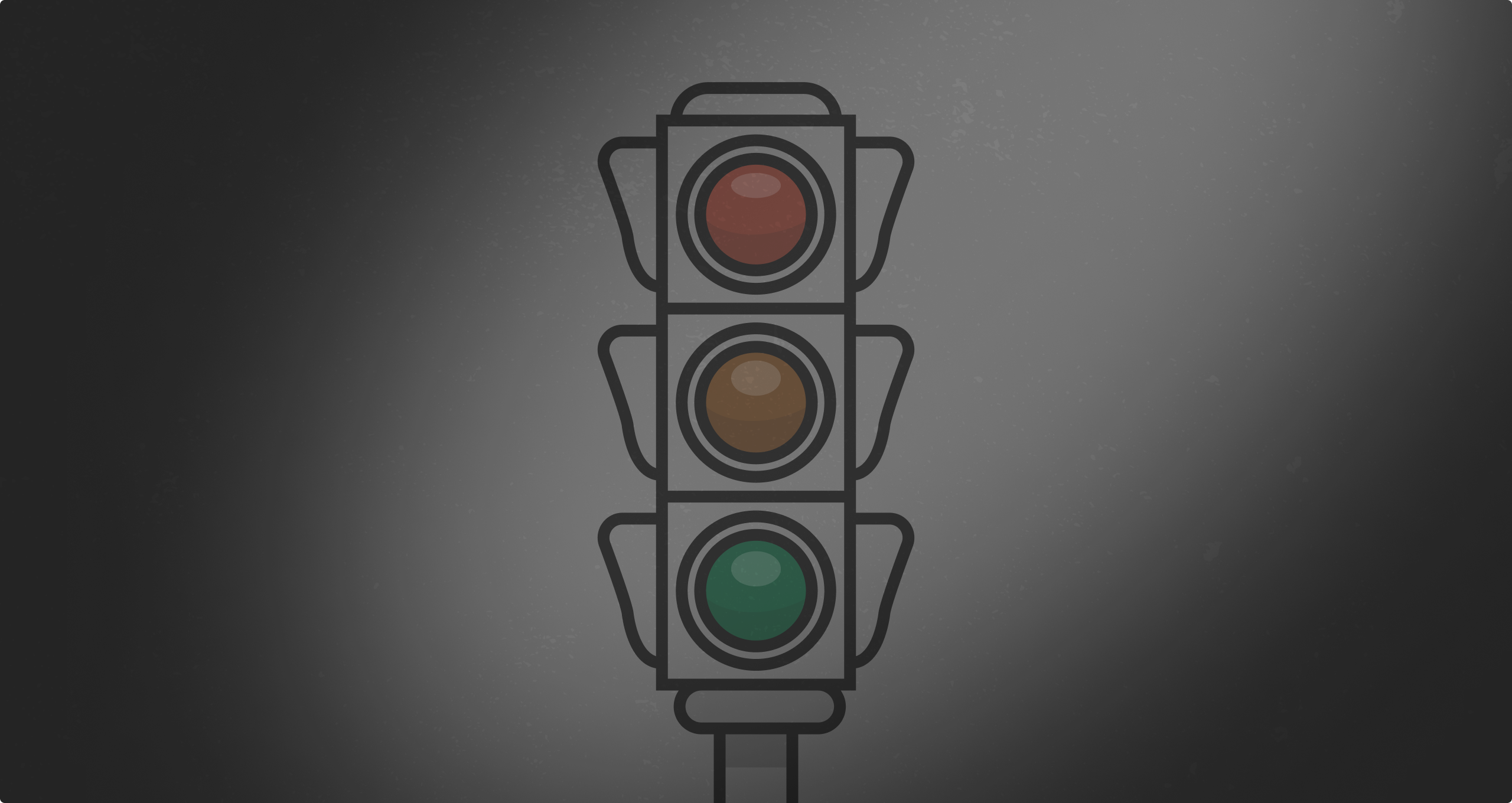 A graphic of a traffic light